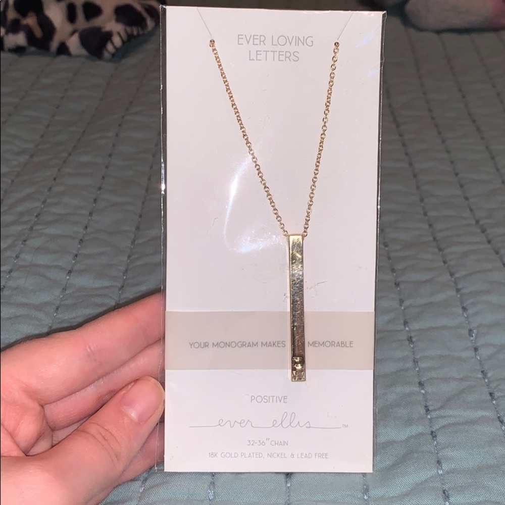 Positive ever loving letters necklace